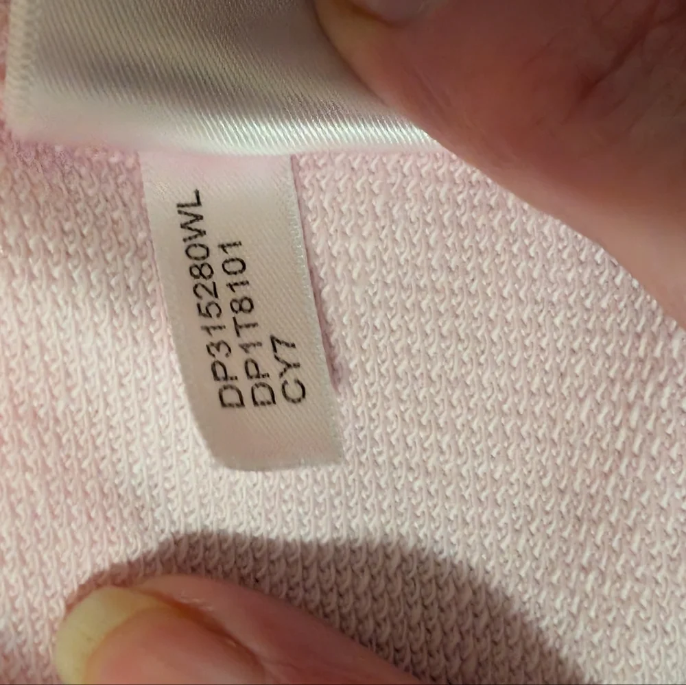 DKNY Hoodie Women's large pink Long sleeve kangaroo pockets nwt - Picture 16 of 16